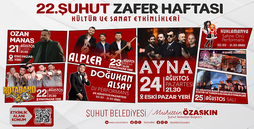 ŞUHUT’TA ZAFER HAFTASI İÇİN GERİ SAYIM BAŞLADI