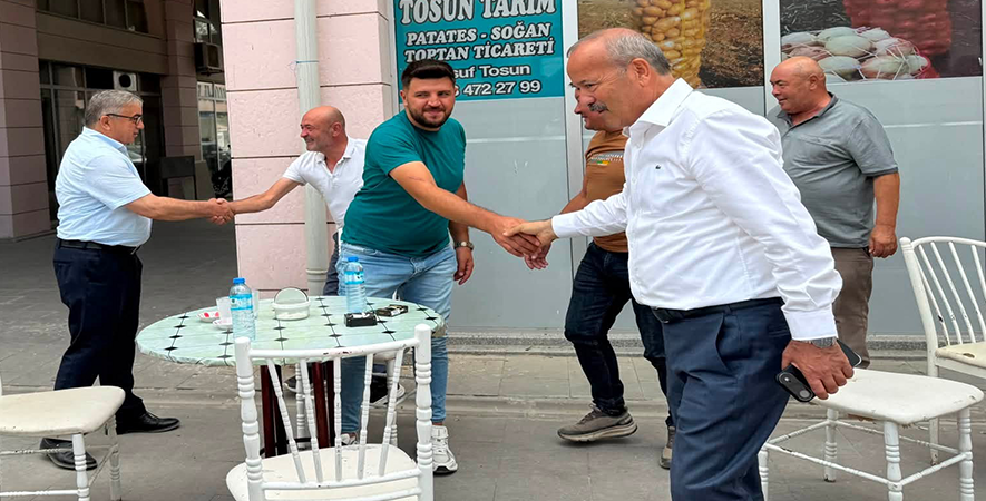 BAŞKAN ÖZAŞKIN ESNAF ZİYARETLERİNE DEVAM EDİYOR